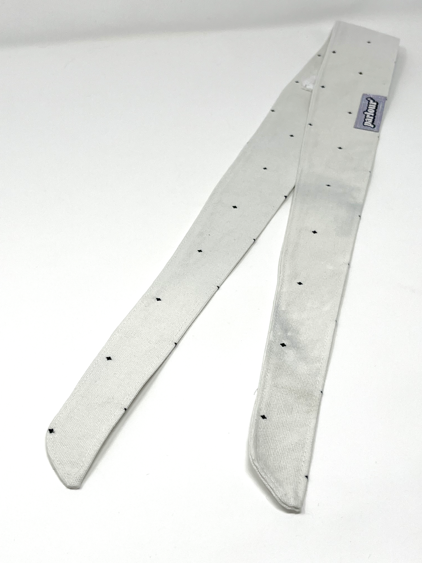 WHITE STAR - HEADBAND PROTO B2 (sparkly tag) (stained)