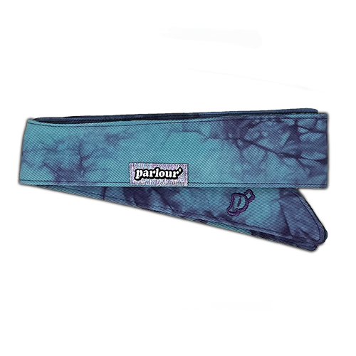 OCEAN PURPLE TIE DYE - HEADBAND PROTO A (sparkly tag)
