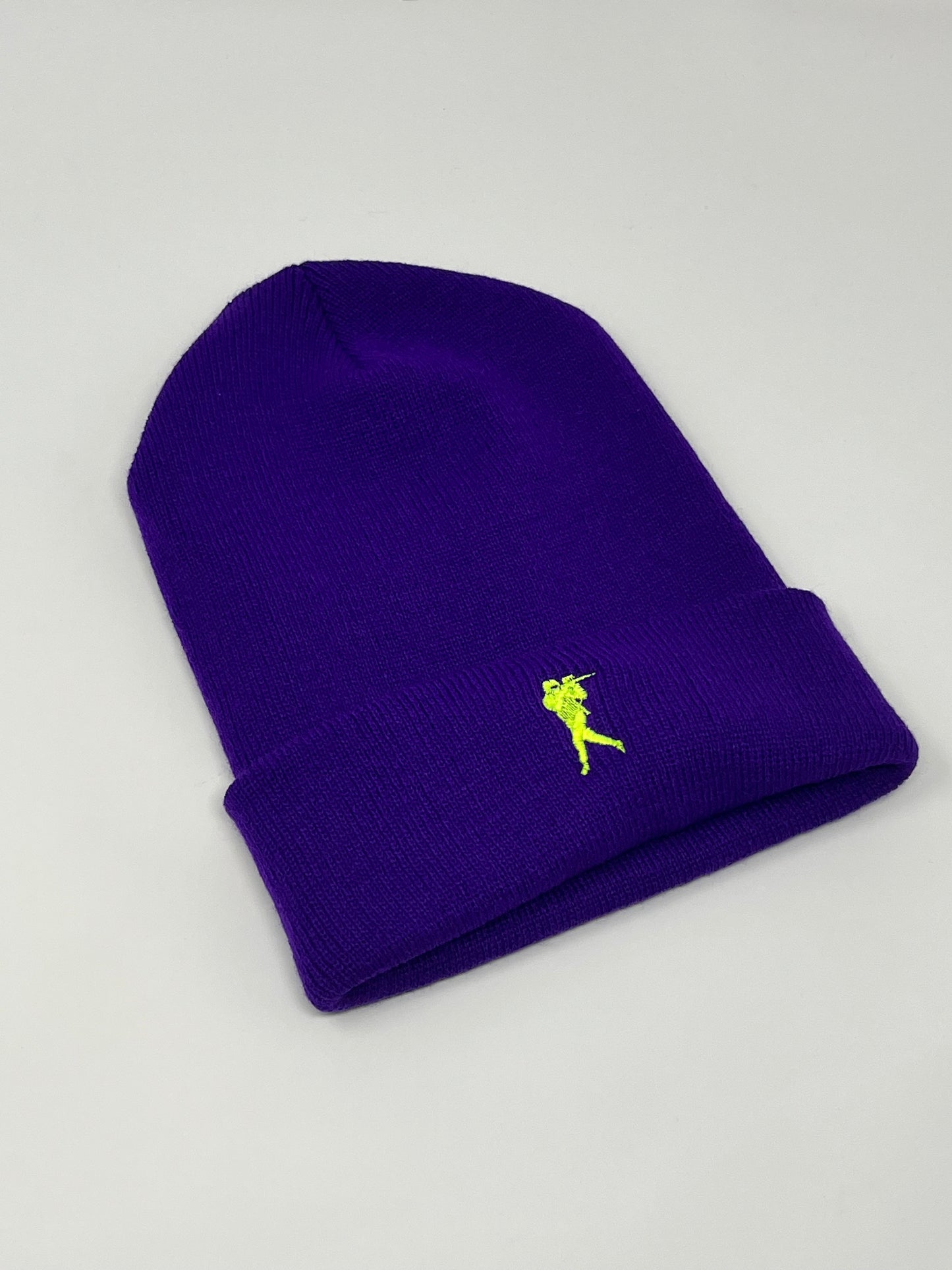 RUN & GUN B - CUFF BEANIE (Purple)