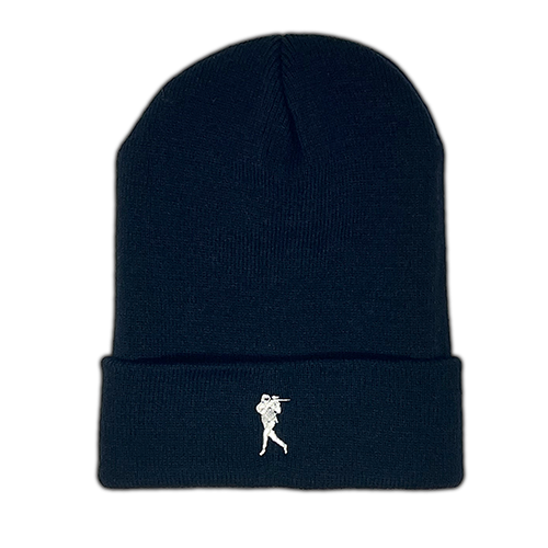 RUN & GUN B - CUFF BEANIE (Black/Cream)