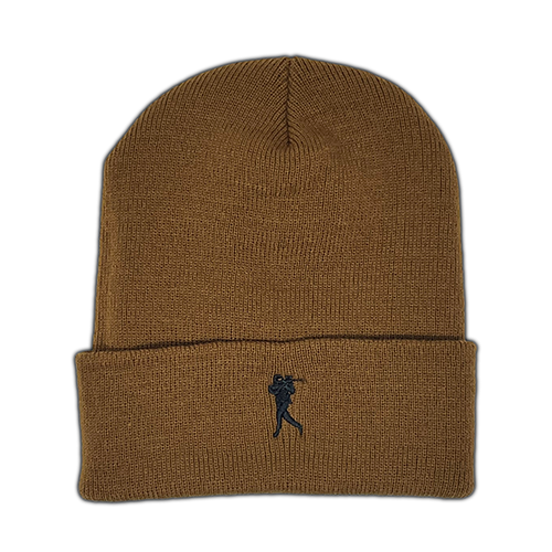 RUN & GUN B - CUFF BEANIE (Brown)