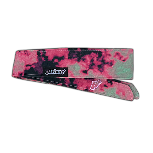 "FIRE TIE DYE" CHERRY BLOSSOM - HEADBAND LC