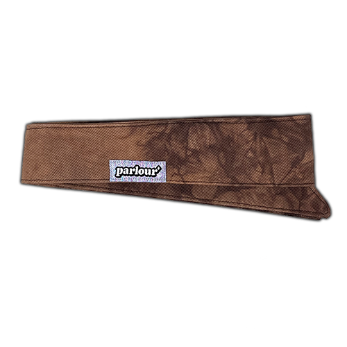 LIGHT BROWN TIE DYE - HEADBAND PROTO A2 (sparkly tag)