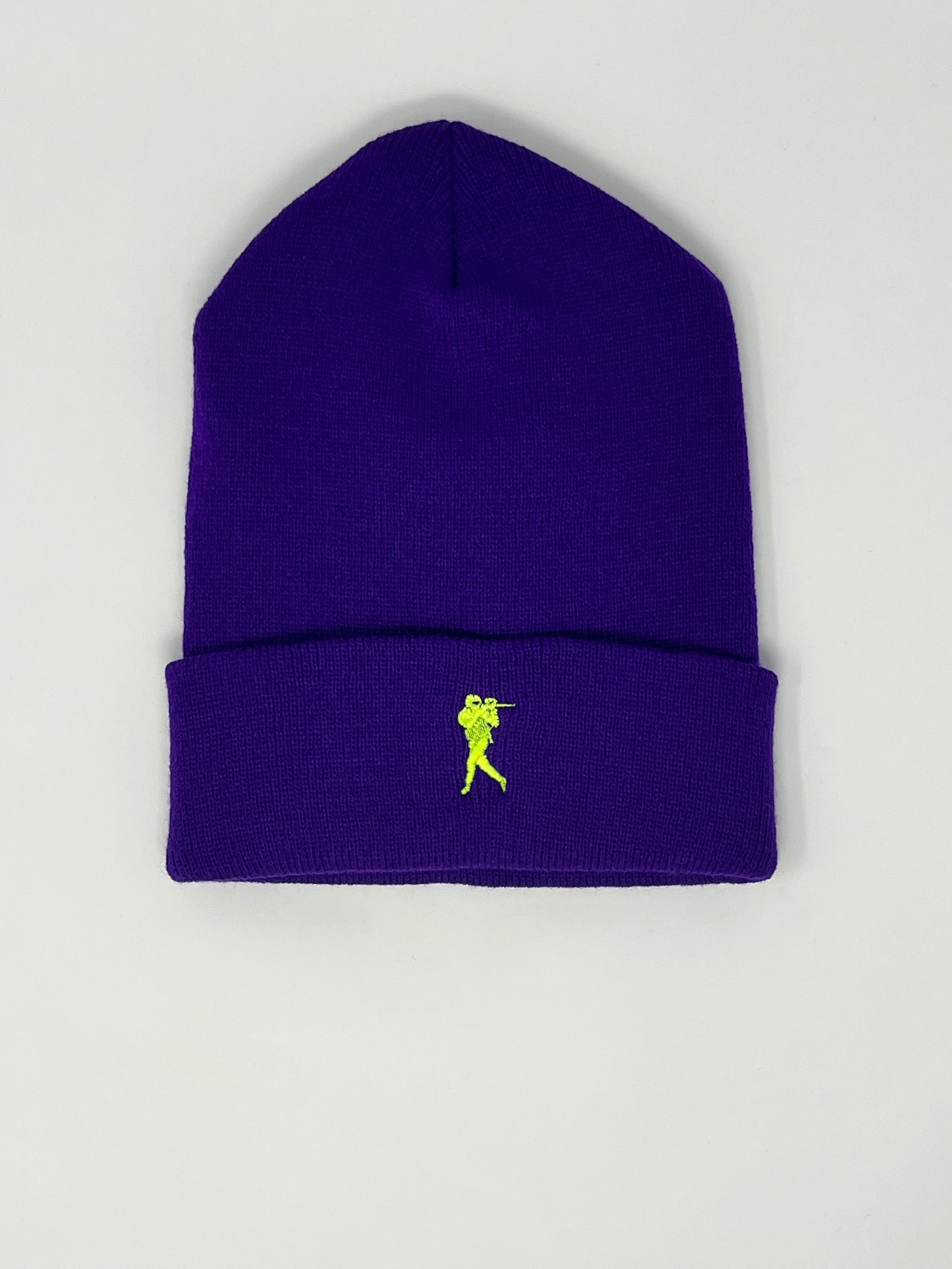 RUN & GUN B - CUFF BEANIE (Purple)