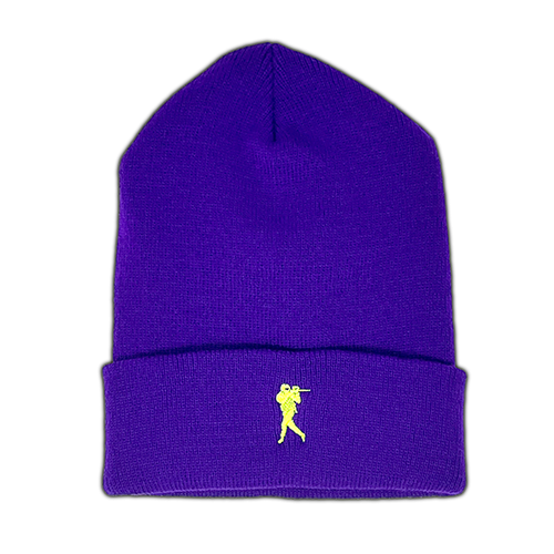 RUN & GUN B - CUFF BEANIE (Purple)